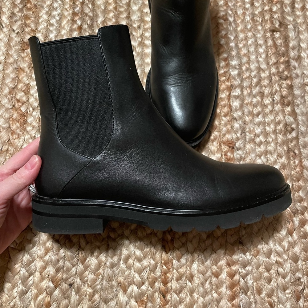 Stuart Weitzman black Dylan Chelsea boots- size 8, like new condition.